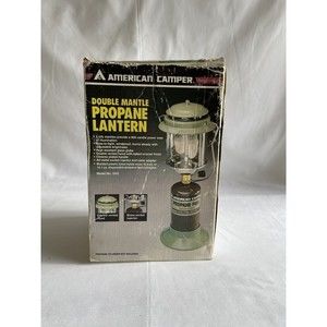 Vintage American Camper Model 1042 Double Mantle Propane Lantern